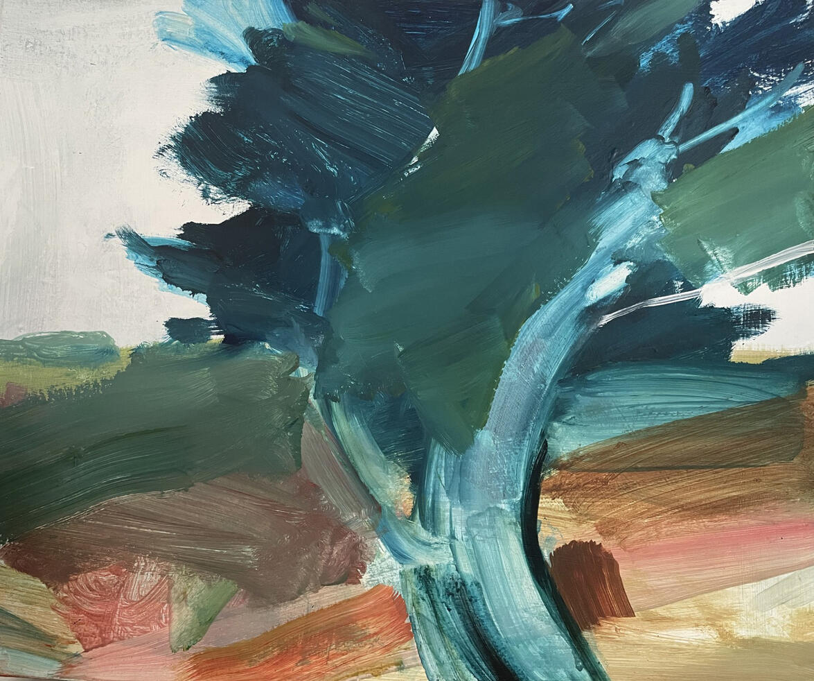 Fir at Valley of the Rocks Acrylic on board (framed) 60cm x 50cm £750