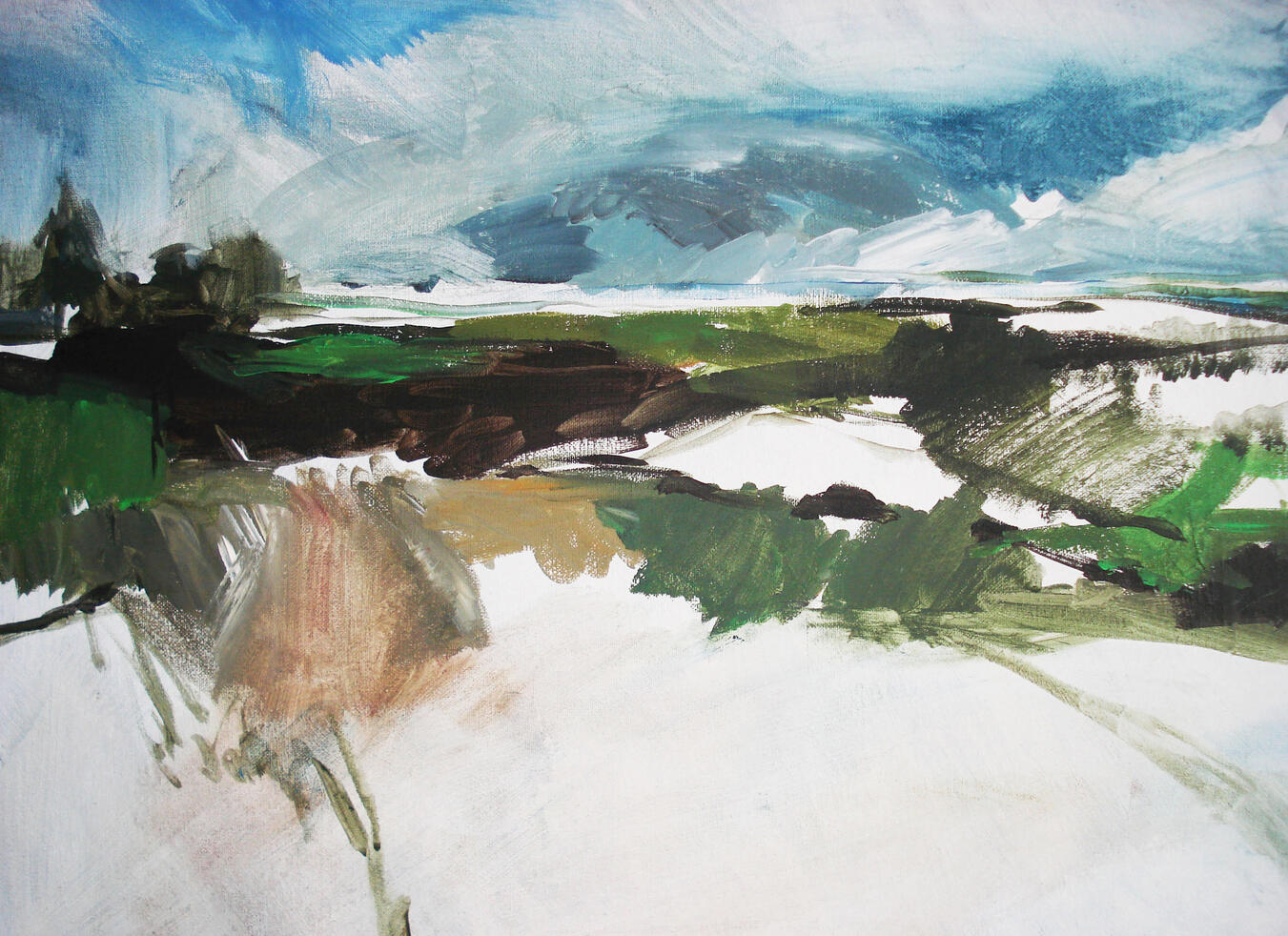 Dartington Acrylic on board (framed) 61cmx51cm Available