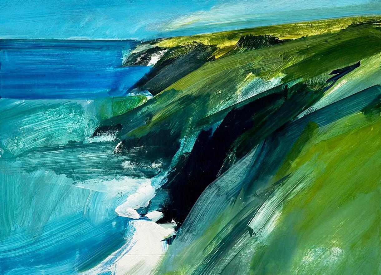 Mansands / Acrylic on board framed 60cm x 50cm / £800