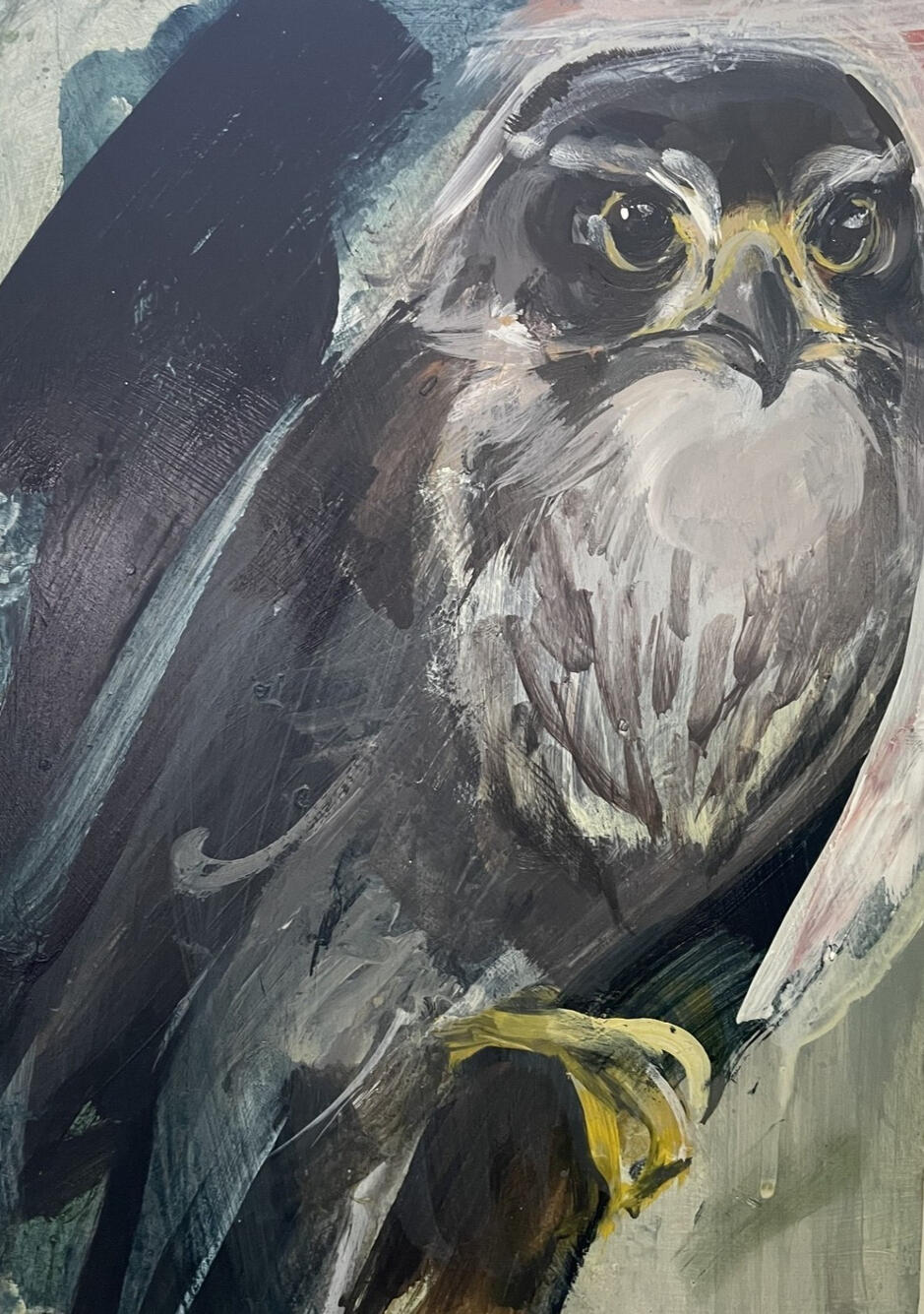 Merlin Acrylic on board (framed) 25cmx34cm Available